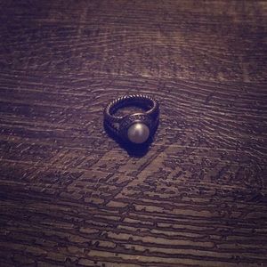 David Yurman Petite Albion Pearl ring